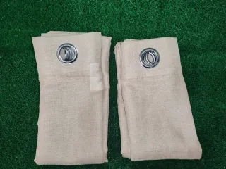 Cortinas color trigo