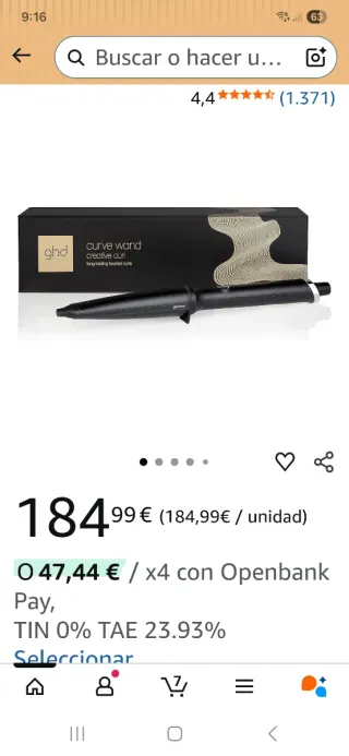 Ghd Curve Wand Creative Curl Negro