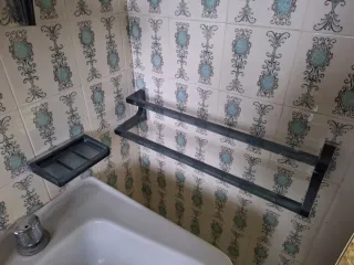 Arredo Bagno Vintage Vetro Metallo