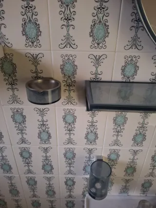 Arredo Bagno Vintage Vetro Metallo