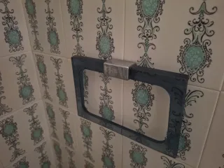 Arredo Bagno Vintage Vetro Metallo