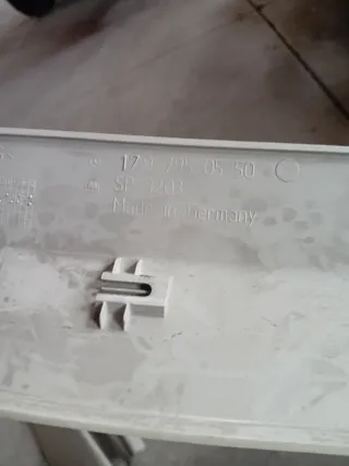 Plásticos slk zona trasera capota interior