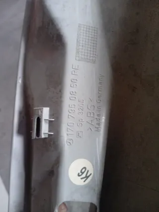 Plásticos slk zona trasera capota interior