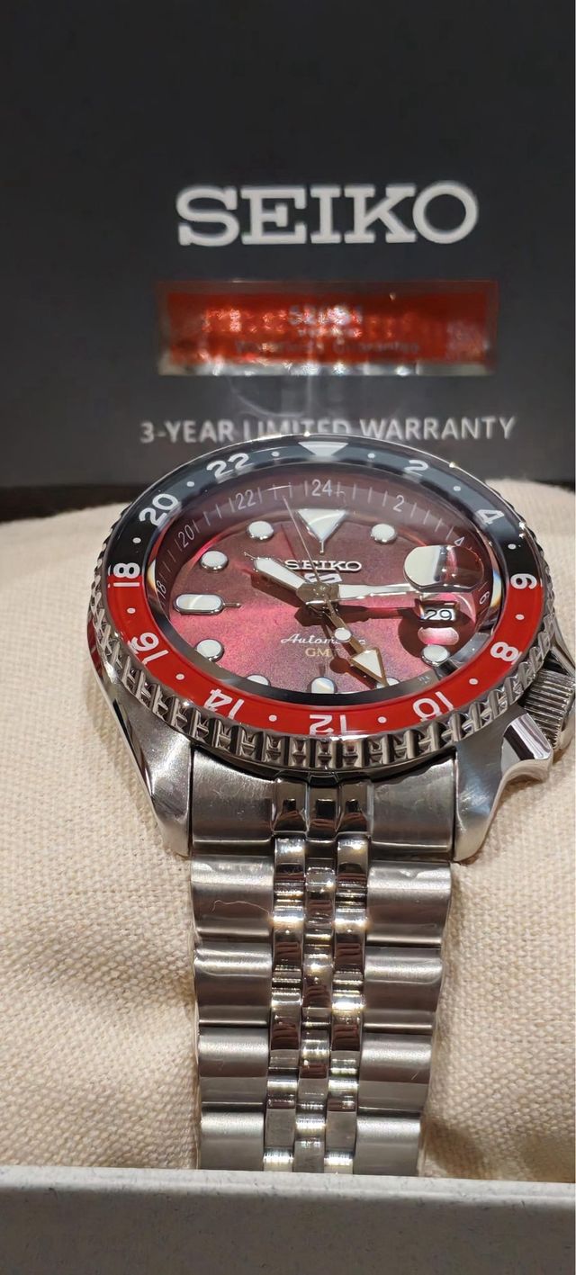 Seiko 5 Sports GMT Orologio Automatico 2026 SET COMPLETO