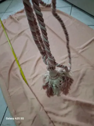 Tenda oscurante con drappo rosa