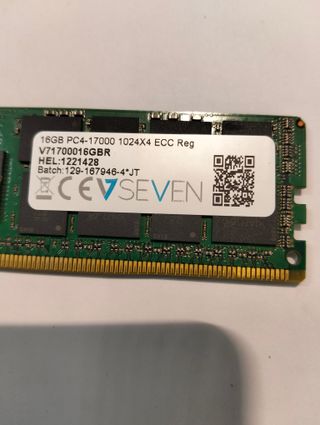 Memoria RAM 16GB Server DDR4 2133MHz ECC Reg V7