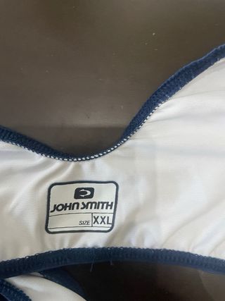 Bañador Mirasur azul y rojo practicamente nuevo