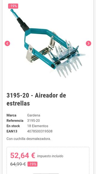 Desterronador-Escardilla GARDENA Combisystem 14 cm