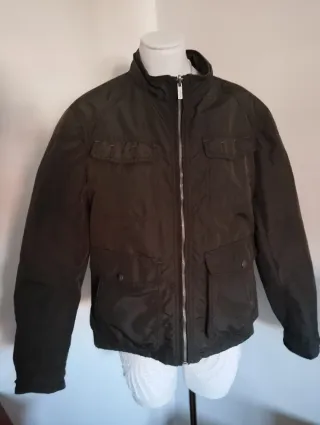 Cazadora reversible hombre marrón