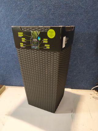 Maceta LECHUZA Cubico Cottage granito autorriego 15222