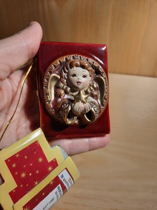 Decorazione Natalizia libro di ceramica