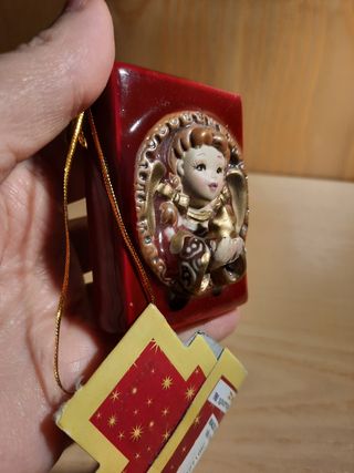 Decorazione Natalizia libro di ceramica