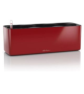 Maceta LECHUZA Cube Glossy Triple Rojo Brillante 13672