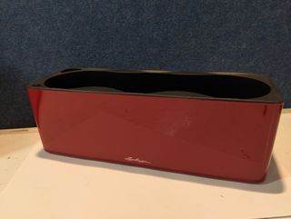 Maceta LECHUZA Cube Glossy Triple Rojo Brillante 13672