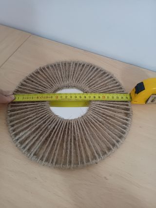 Specchi decorativi rotondi in iuta