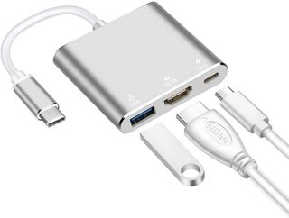 Adaptador Tipo-C a HDMI/USB/Tipo-C