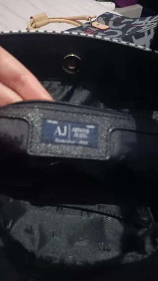 Bolso Armani Jeans Negro y Blanco