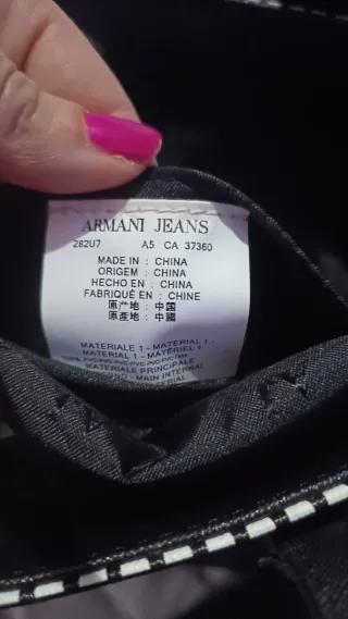 Bolso Armani Jeans Negro y Blanco