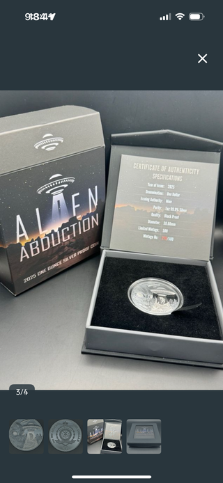 Onza Plata Pura - Abducción Alienígena