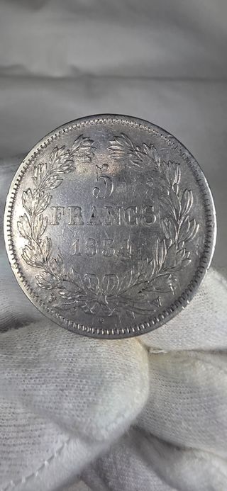 5 Francos Plata Luis Felipe I 1834