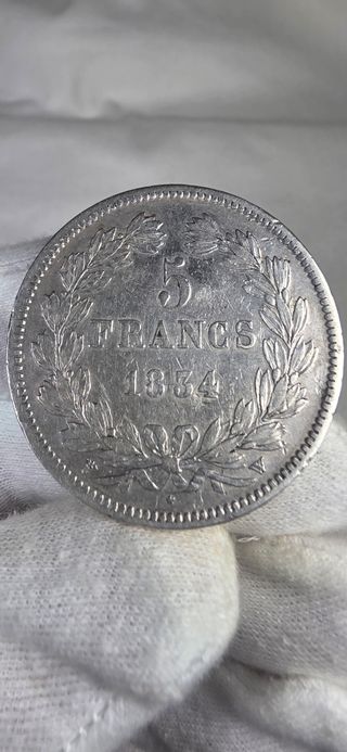 5 Francos Plata Luis Felipe I 1834