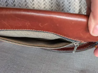 Borsello a mano uomo in vera pelle vintage - Italy