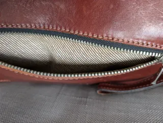 Borsello a mano uomo in vera pelle vintage - Italy