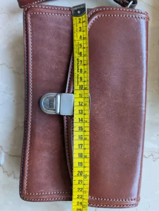 Borsello a mano uomo in vera pelle vintage - Italy