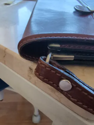 Borsello a mano uomo in vera pelle vintage - Italy