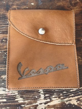 Portadocumenti vespa vintage pelle col cuoio