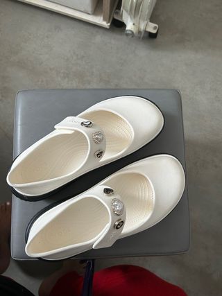 Crocs STOMP MARY JANE Chalk Black