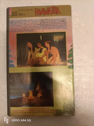 Película VHS La Leyenda de Hiawatha
