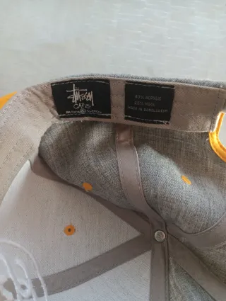 Gorra Gris y Naranja