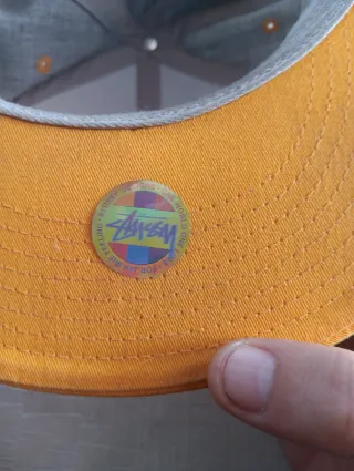 Gorra Gris y Naranja