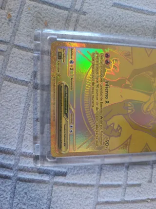 Mega Charizard X EX Dorado Carta Pokémon