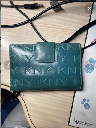Monedero Cuero Verde