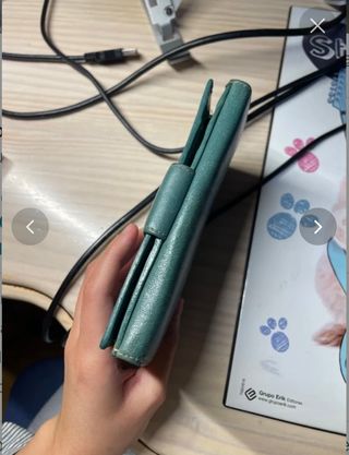 Monedero Cuero Verde