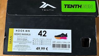 Zapatillas Running Tenth Negras y Rosas