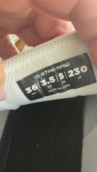 Zapatillas G-Star RAW Blancas y Doradas