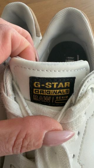 Zapatillas G-Star RAW Blancas y Doradas