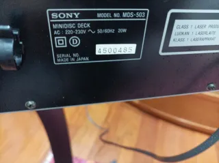 MINIDISC SONY MDS-503 ( LEER)