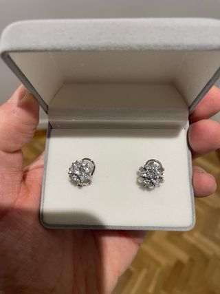 Pendientes vintage de plata