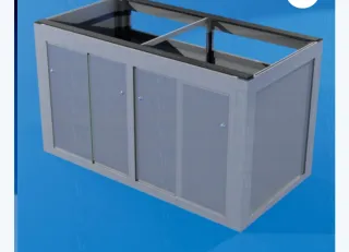 Mesa Acuario 160cm Puertas Imán