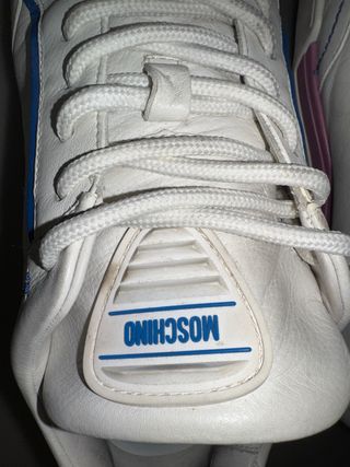 Sneakers Moschino Bianche e Rosa