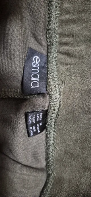 Leggins antelina verde militar