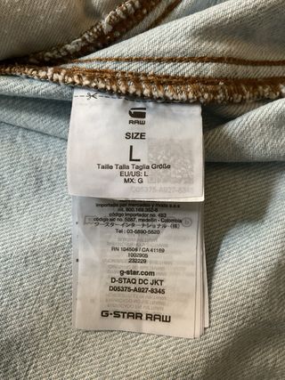 Chaqueta vaquera hombre de G-Star Raw (L)