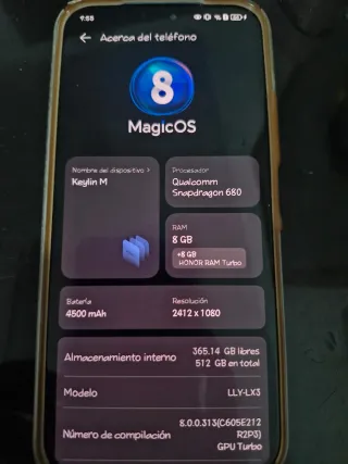 Móvil X8B 64GB Nítido