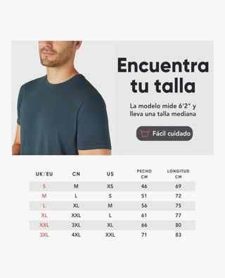 Lote 5 Camisetas Hombre Ajustadas sin marca