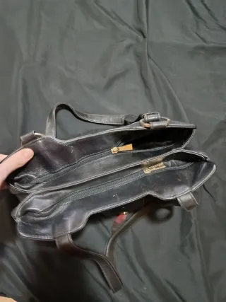 Bolso Negro Cuero Laura Valle