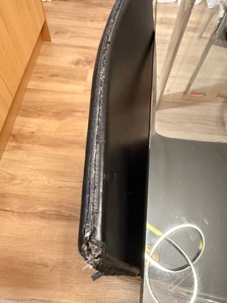 Mesa de cristal templado y sillas